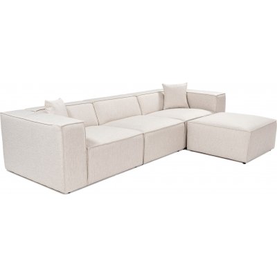 Lora divan sofa - Lysebrun