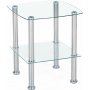 Kiera lampebord - Metal/glas