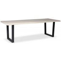 Bretagne spisebord 240 cm - Whitewash/sort Bretagne spisebord 240 cm - Whitewash/sort