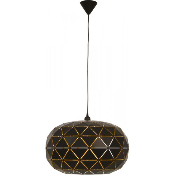 Gitter loftslampe - Sort