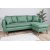 Sofia divan sofa hjre - Lysegrn