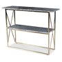 Paladium konsolbord - Messing / Gr marmor