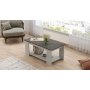 Luvio sofabord 15, 96x50 cm - Slv/antracit