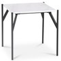 Accent sofabord 50 - Hvid marmor / Sort
