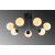 Daisy loftslampe 147-AV - Sort/hvid