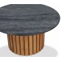 Sumo Sofabord O85 - Eg / Gr marmor