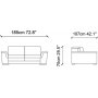 Mardini 2-personers sofa - Gr