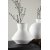 Rellis vase 22 x 20 cm - Sort/Hvid