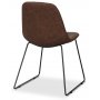 Atlantic Stol med trapez ben - Brun vintage PU