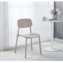 Archimedes stabelbar spisestuestol - Stol i beige plast