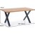 Xavier spisebord 160-250 x 90 cm - Eg/sort