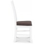 Skagen spisestol - Hvid / Brun