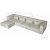 Nees modulsofa - puf - Stone White