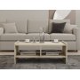 Pera sofabord 90 x 50 cm - Travertin