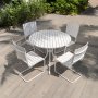 Holmsund spisebord med 4 stole - Hvid