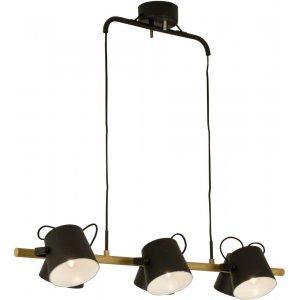 Espresso loftlampe - Sort/tr