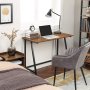 Dumas skrivebord 100 x 50 cm - Brun/sort