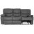 Manhattan 3-personers recliner-sofa - Gr PU + Pletfjerner til mbler