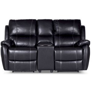Enjoy Chicago Biografsofa - 2-personers sofa recliner (el) i sort kunstlæder