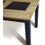 Jasmin spisebord 180 x 90 cm i eg med sorte ben