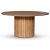 PiPi spisebordsst; 150 cm rundt spisebord i olieret eg + 6 stk. Sorte pindestole