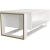 Bianco sofabord 106,4 x 60 cm - Hvid/guld