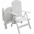 Scottsdale udendrs gruppebord 112 cm inkl. 4 Kungshamn positionsstole - Hvid