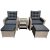Orlando loungest lnestole & sideborde - polyrattan + Mbelplejest til tekstiler