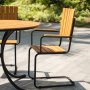 Holmsund spisegruppebord med 4 stole - Tr/sort