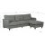 Birmingham Howard divan sofa i grt stof