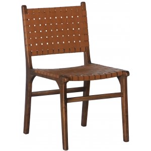 Porto Bello stol - Cognac / Valnød