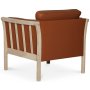 Pure lnestol i lder - Cognac (lder) / Lyst tr