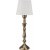 Therese bordlampe - Offwhite/antik messing - 51 cm