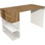 Alphonzo skrivebord 121,8x60 cm - Hvid/valnd