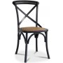 Paris spisegruppe 180 cm bord hvid + 6 sorte Gaston spisestole