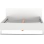 Style sengeramme 140 x 200 cm - Hvid
