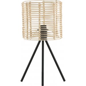 Wicky bordlampe - Sort/rattan