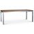 Alva spisebord 190x90 cm - Teak / Galvaniseret stl