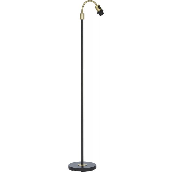 Amy enarms gulvlampe - Sort/messing - 150 cm