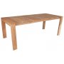 Spisest med 8 stole og spisebord 210 x 90 cm massiv teak - Salt