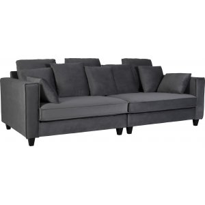 Brandy Lounge 3,5 personers sofa XL - Mrkegr (fljl)