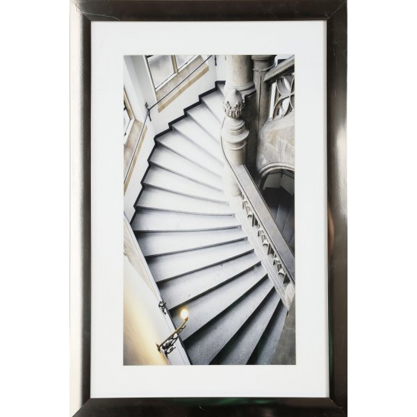 Maleri med forkromet ramme (Trappe) - 40x60 cm