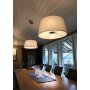 Omega loftslampe - Hvid/krom