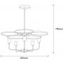 Halo loftslampe 1356 - Sort