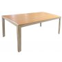 Spisest med 6 stole og bord 205 x 90 cm beige/eg - Las Vegas/Svea