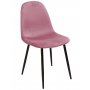 Zoo spisegruppe 105 cm inkl. 4 stk Carisma pink stole - Sort / Lys Marmor