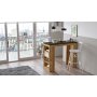 Style barbord 120 x 51,6 cm - Fyrretr/sort