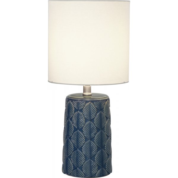 Bodil bordlampe - Bl/naturhvid