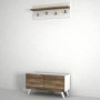 Lores hall mbler - Hvid/valnd