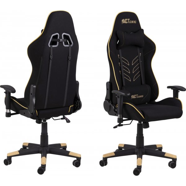 Alpha gaming stol - Sort/guld